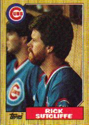 1987 Topps Baseball Cards      142     Rick Sutcliffe